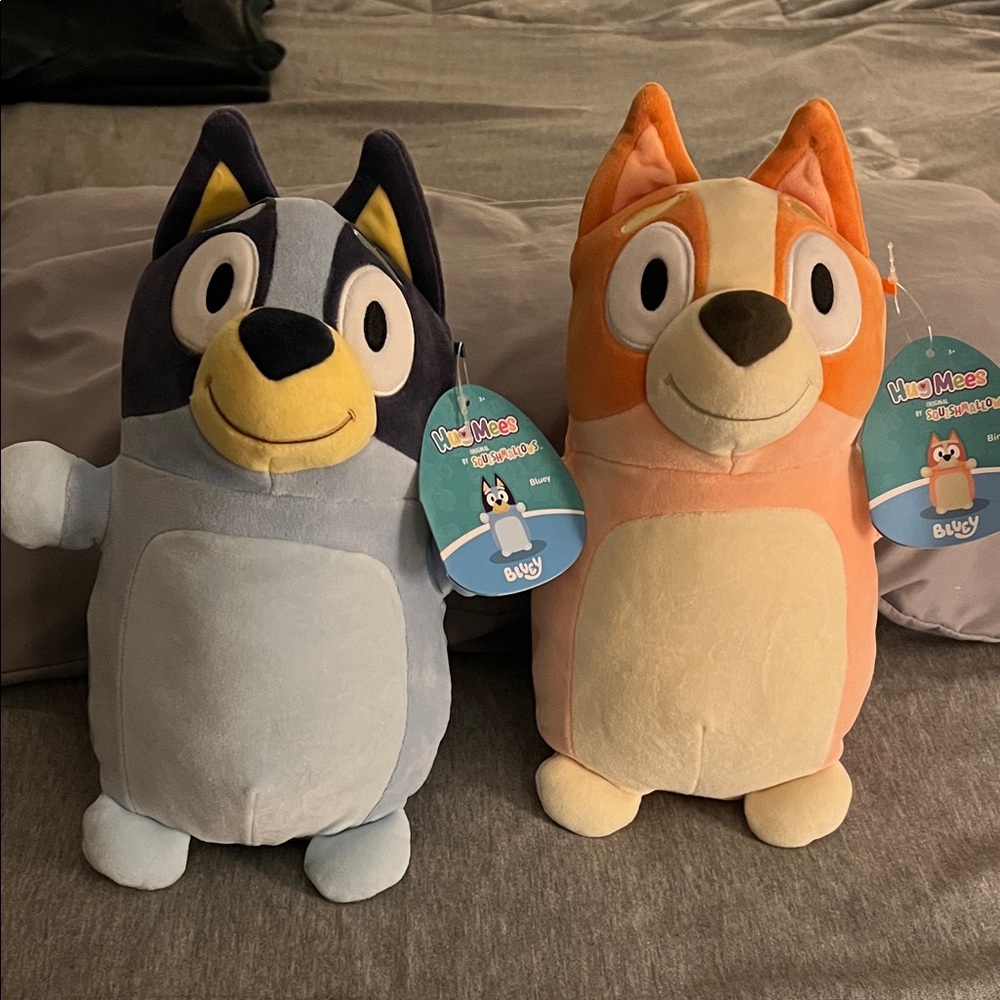 NWT Bluey and Bingo Squishmallows Plush Toys